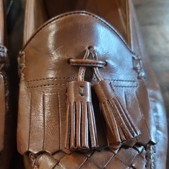 Cole Haan Brown Leather Tassel Loafers main image 7